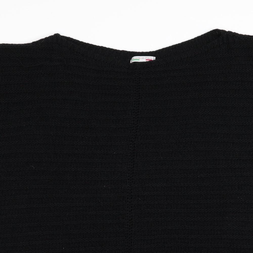 Womens UK Size  Made in Italy Black Pullover Jumper