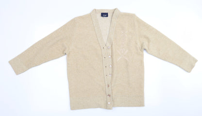 4 Me Womens Beige   Cardigan Jumper Size S