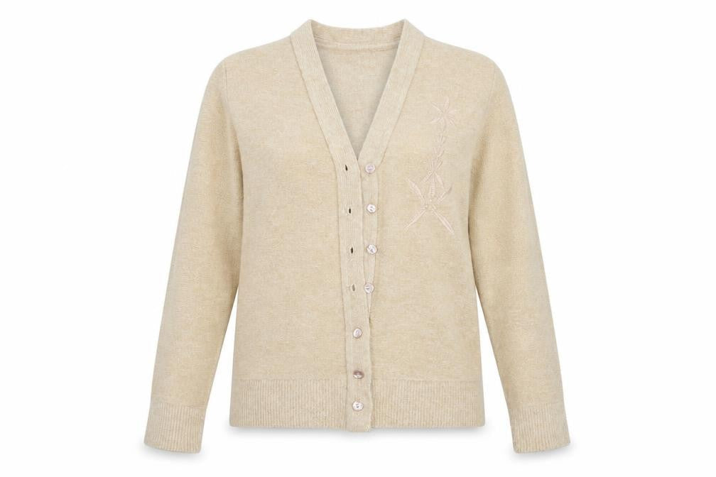 Womens UK Size S 4 Me Beige Cardigan Jumper