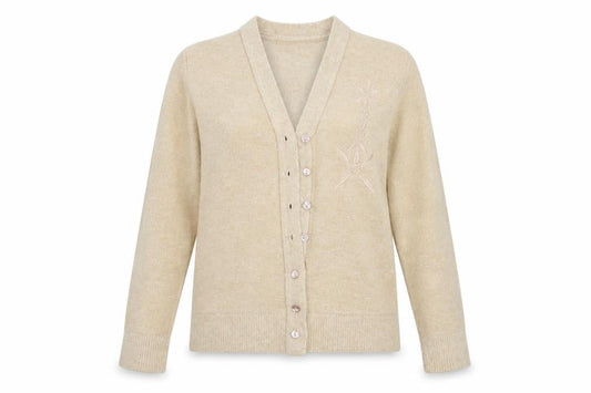 Womens UK Size S 4 Me Beige Cardigan Jumper