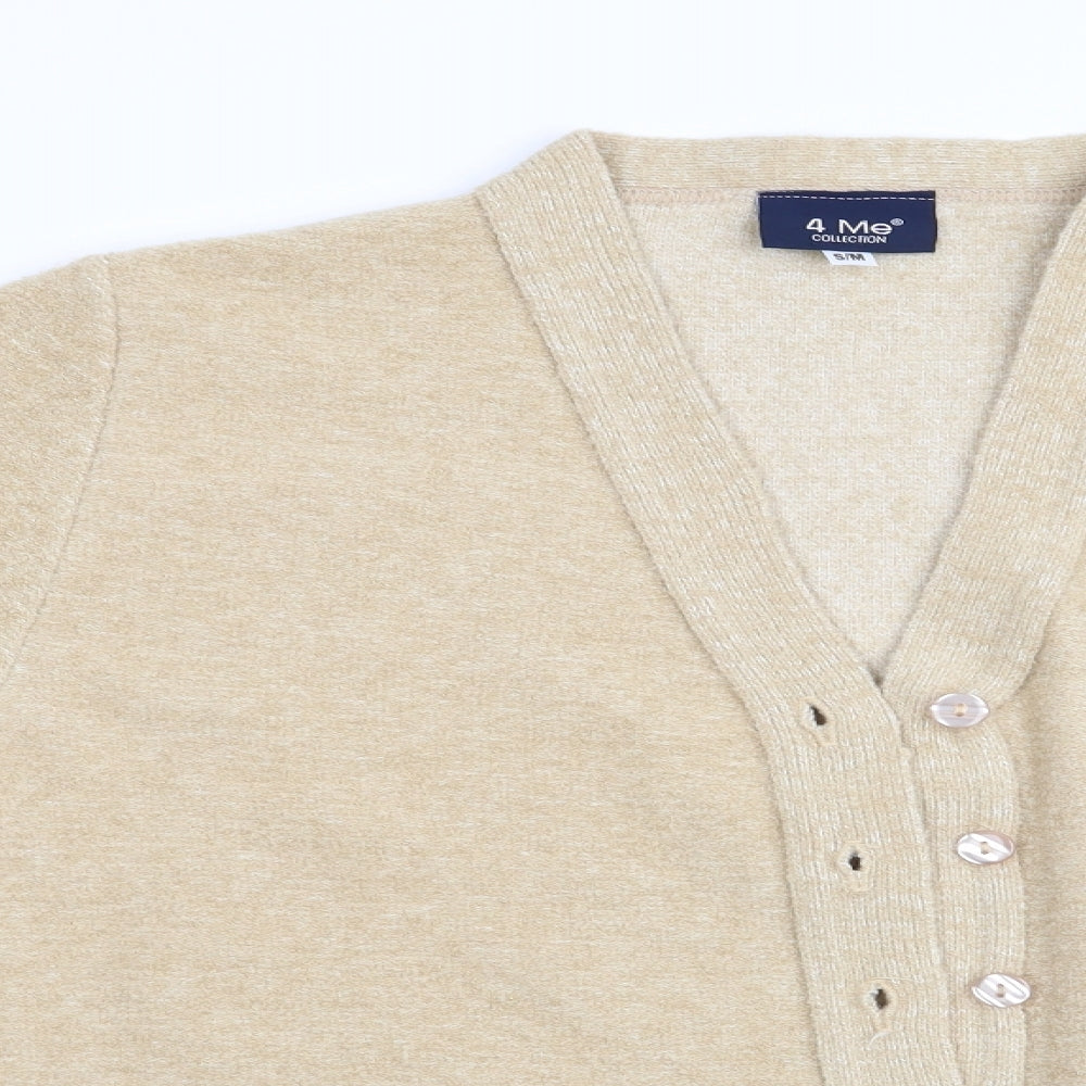 4 Me Womens Beige   Cardigan Jumper Size S