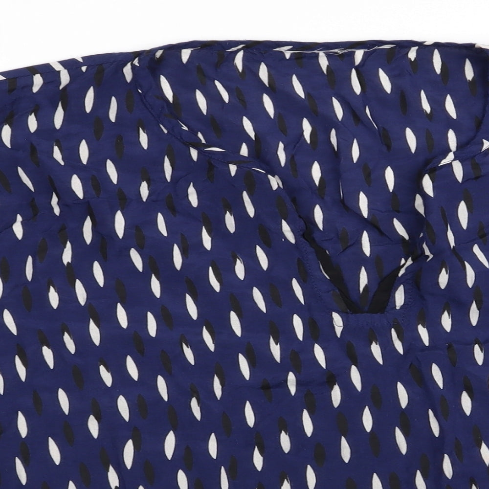 Womens UK Size  Preworn Blue Basic Blouse