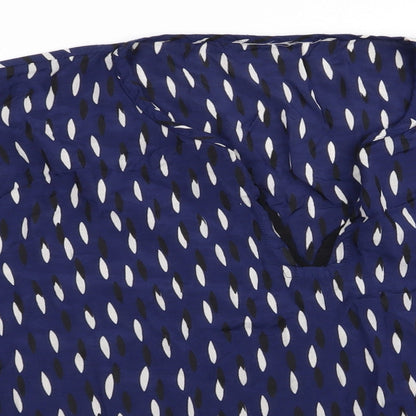 Womens UK Size  Preworn Blue Basic Blouse