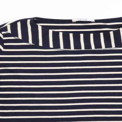 Classc Womens Blue Striped  Pullover Jumper Size 16