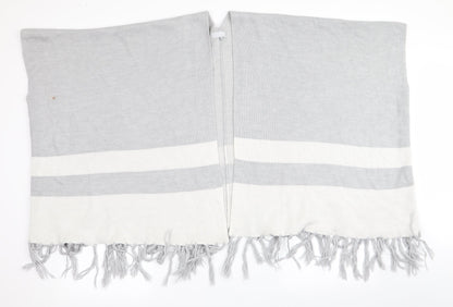 Red Herring Womens Grey Striped  Overcoat Poncho Size M