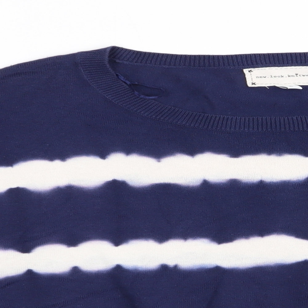 Womens UK Size 6 New Look Blue Pullover Jumper