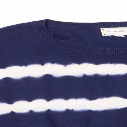 Womens UK Size 6 New Look Blue Pullover Jumper