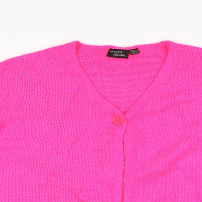 Womens UK Size XS ESMARA Pink Cardigan Jumper