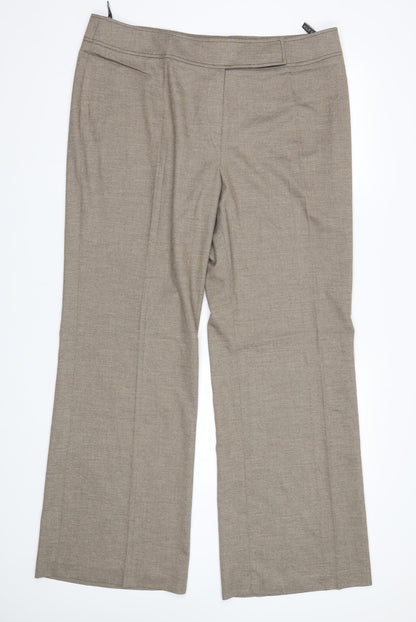 Alex&Co Womens Beige   Dress Pants Trousers Size 20 L32 in