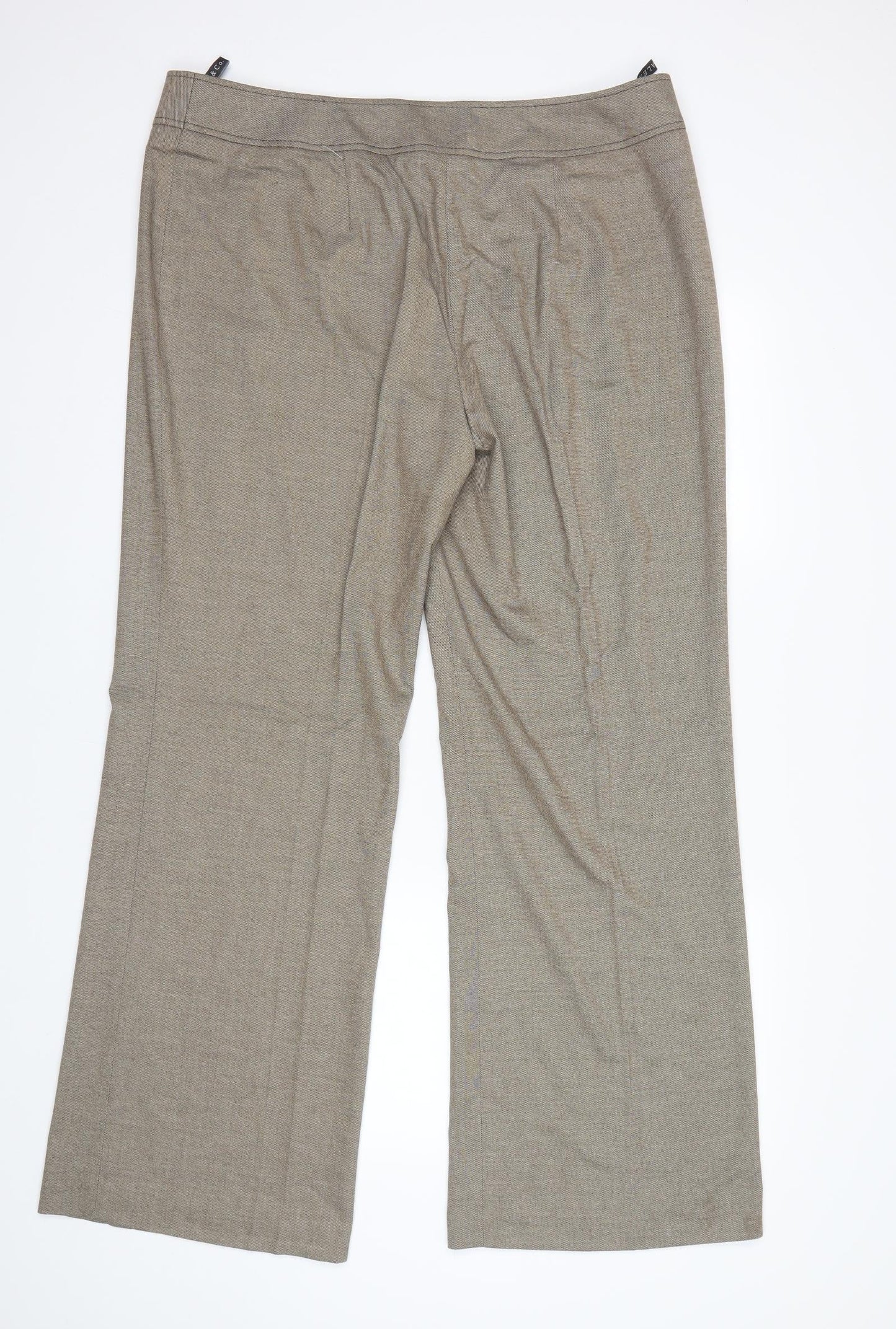 Alex&Co Womens Beige   Dress Pants Trousers Size 20 L32 in
