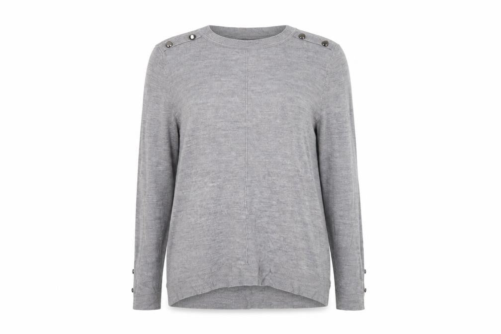 Womens UK Size L Primark Grey Pullover Jumper