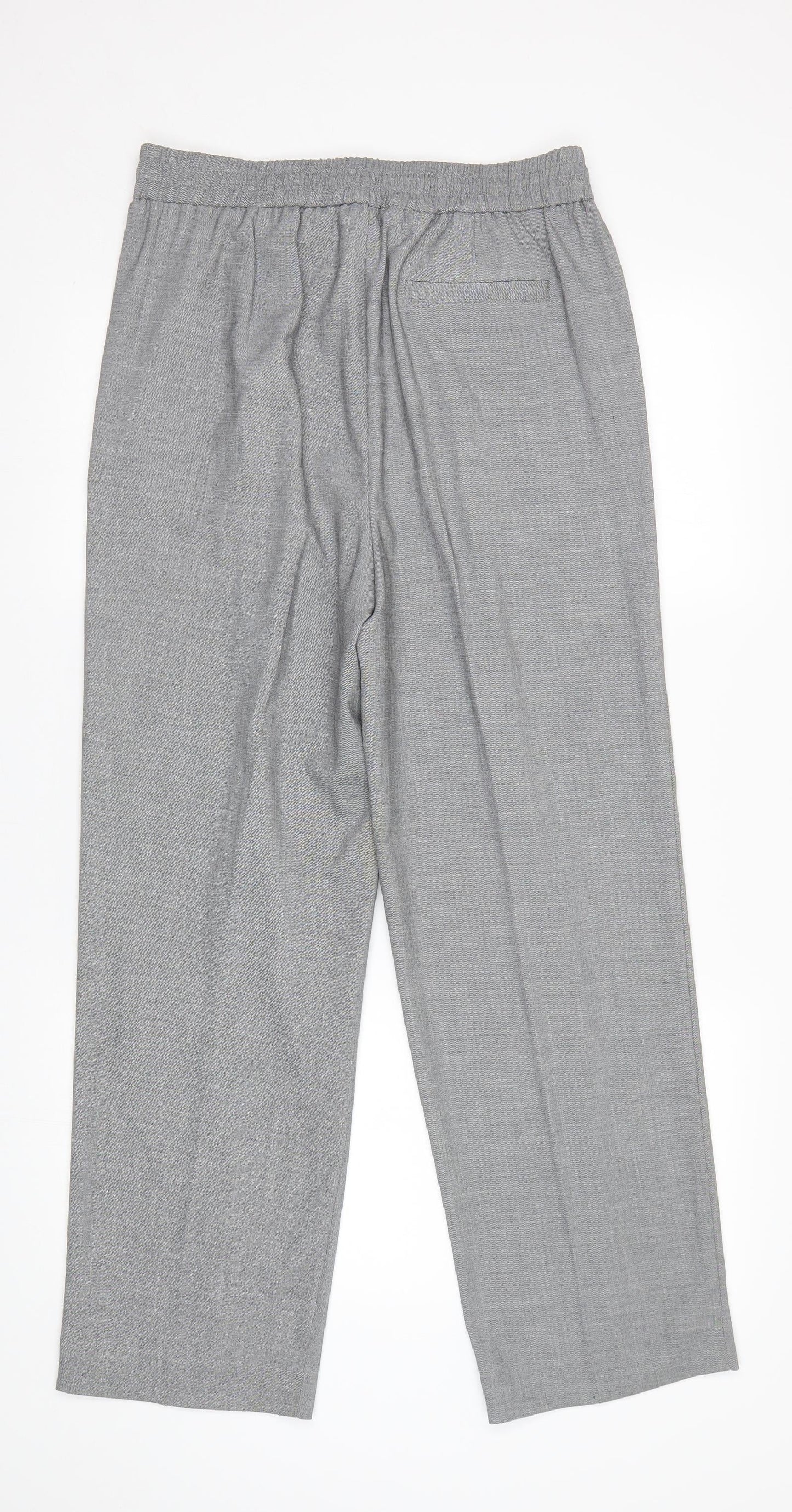 Womens UK Size 12 NEXT Regular Fit Dress Pants Grey Trousers