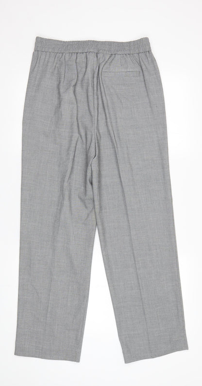 Womens UK Size 12 NEXT Regular Fit Dress Pants Grey Trousers