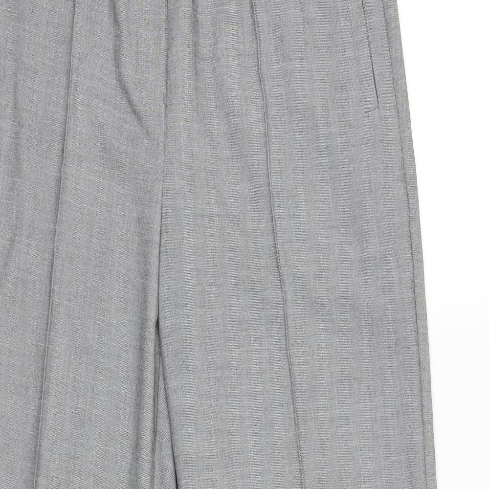 Womens UK Size 12 NEXT Regular Fit Dress Pants Grey Trousers