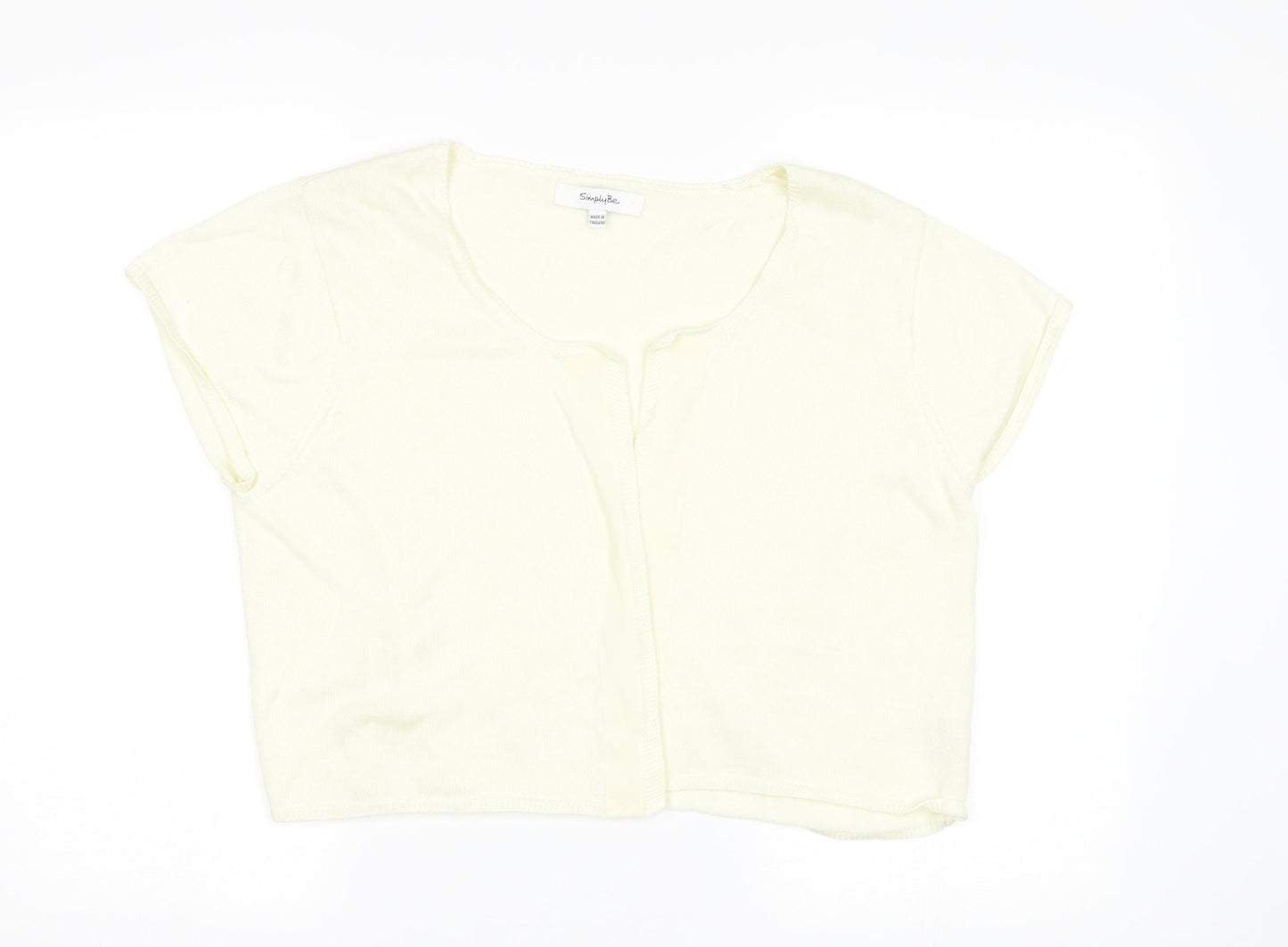 Womens UK Size 20 Simply Be Ivory Cardigan Jumper