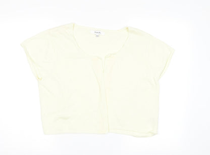 Womens UK Size 20 Simply Be Ivory Cardigan Jumper