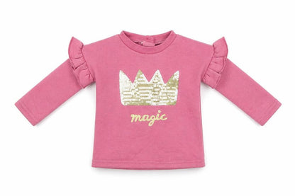 Primark Baby Pink   Pullover Jumper Size 0-3 Months  - Crown