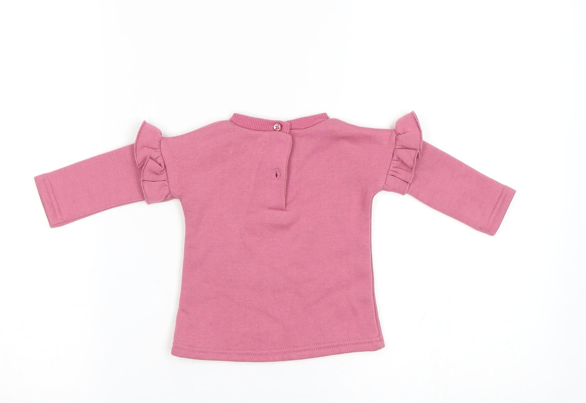 Primark Baby Pink   Pullover Jumper Size 0-3 Months  - Crown
