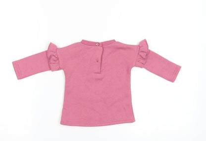 Primark Baby Pink   Pullover Jumper Size 0-3 Months  - Crown