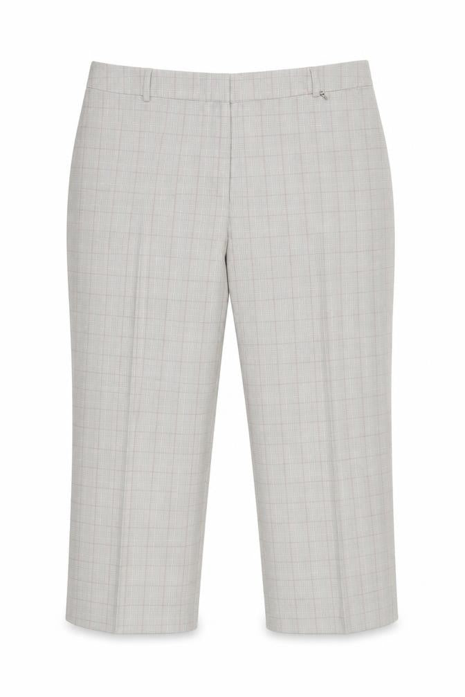 Womens UK Size 20 Agenda Regular Fit Cropped Grey Trousers
