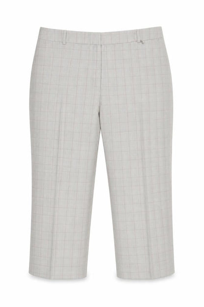 Womens UK Size 20 Agenda Regular Fit Cropped Grey Trousers