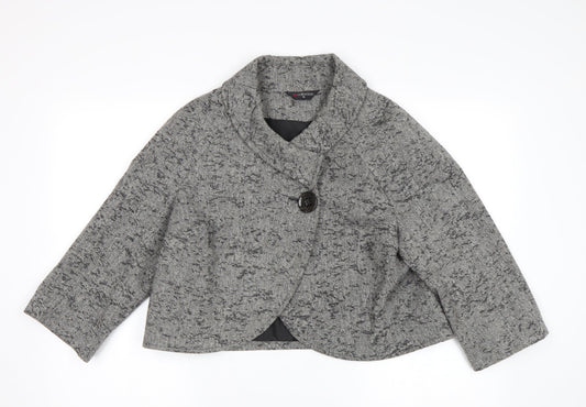 Womens UK Size 16 Bm Collection Grey Jacket