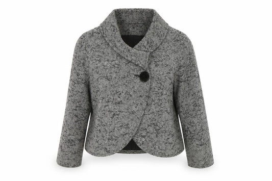 Bonmarché Womens Grey Jacket Coat Size 16