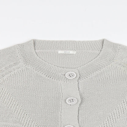 Womens UK Size 18 M&S Grey Cardigan Jumper