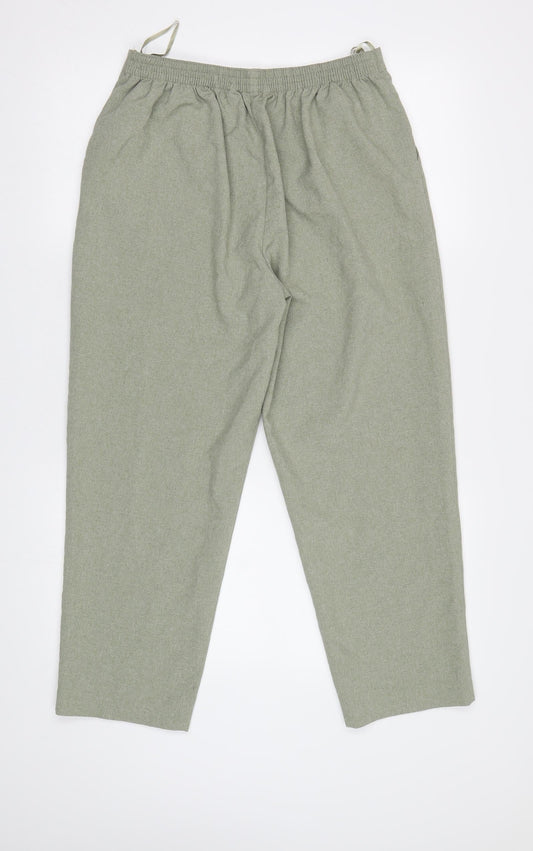Classic Womens Green   Trousers  Size 14 L25 in