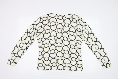 Womens UK Size S BM White Pullover Jumper