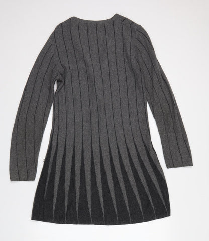 Womens UK Size 10 M&S Grey Cardigan Jumper