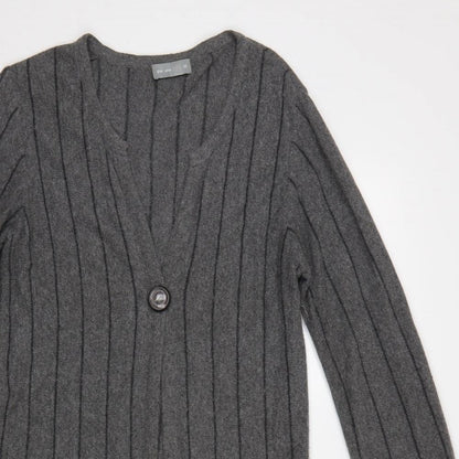 Womens UK Size 10 M&S Grey Cardigan Jumper