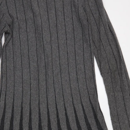 Womens UK Size 10 M&S Grey Cardigan Jumper
