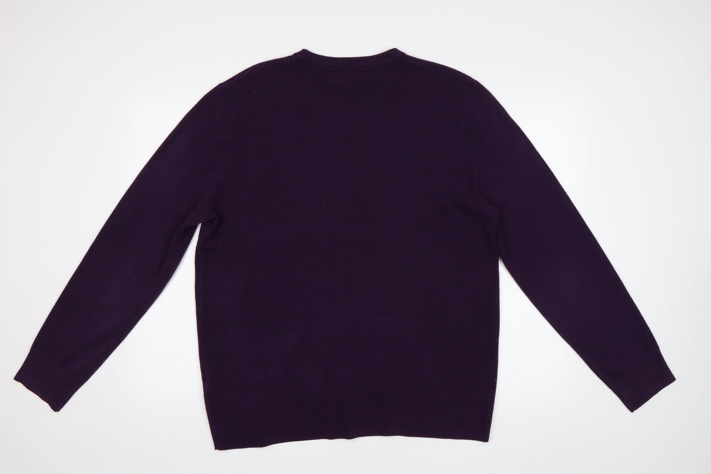 BHS Mens Purple   Pullover Jumper Size L