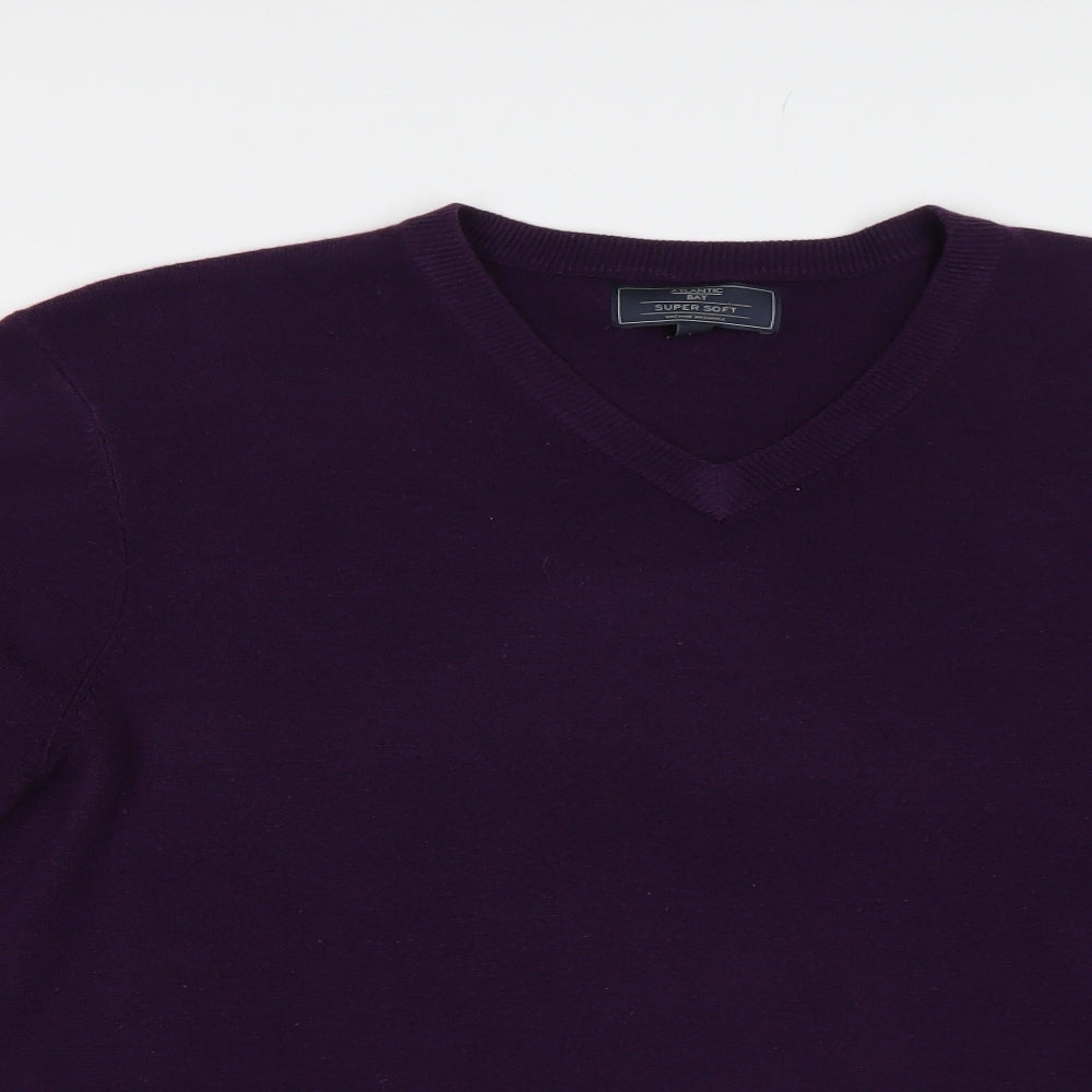 BHS Mens Purple   Pullover Jumper Size L