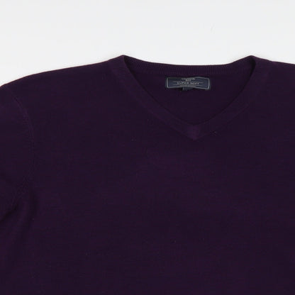 BHS Mens Purple   Pullover Jumper Size L