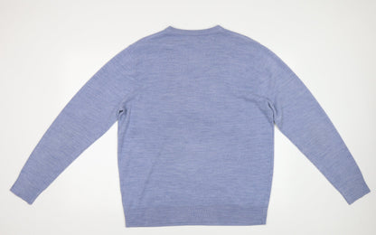 BHS Mens Blue   Pullover Jumper Size L