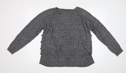 Womens UK Size XL M&S Grey Pullover Jumper