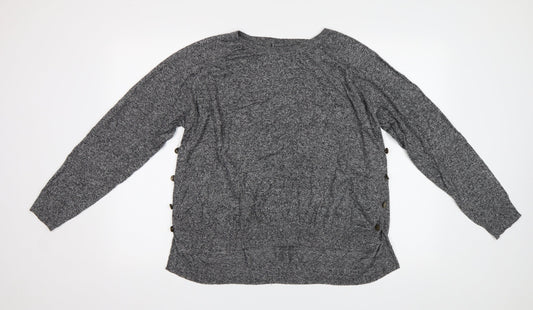 Womens UK Size XL M&S Grey Pullover Jumper