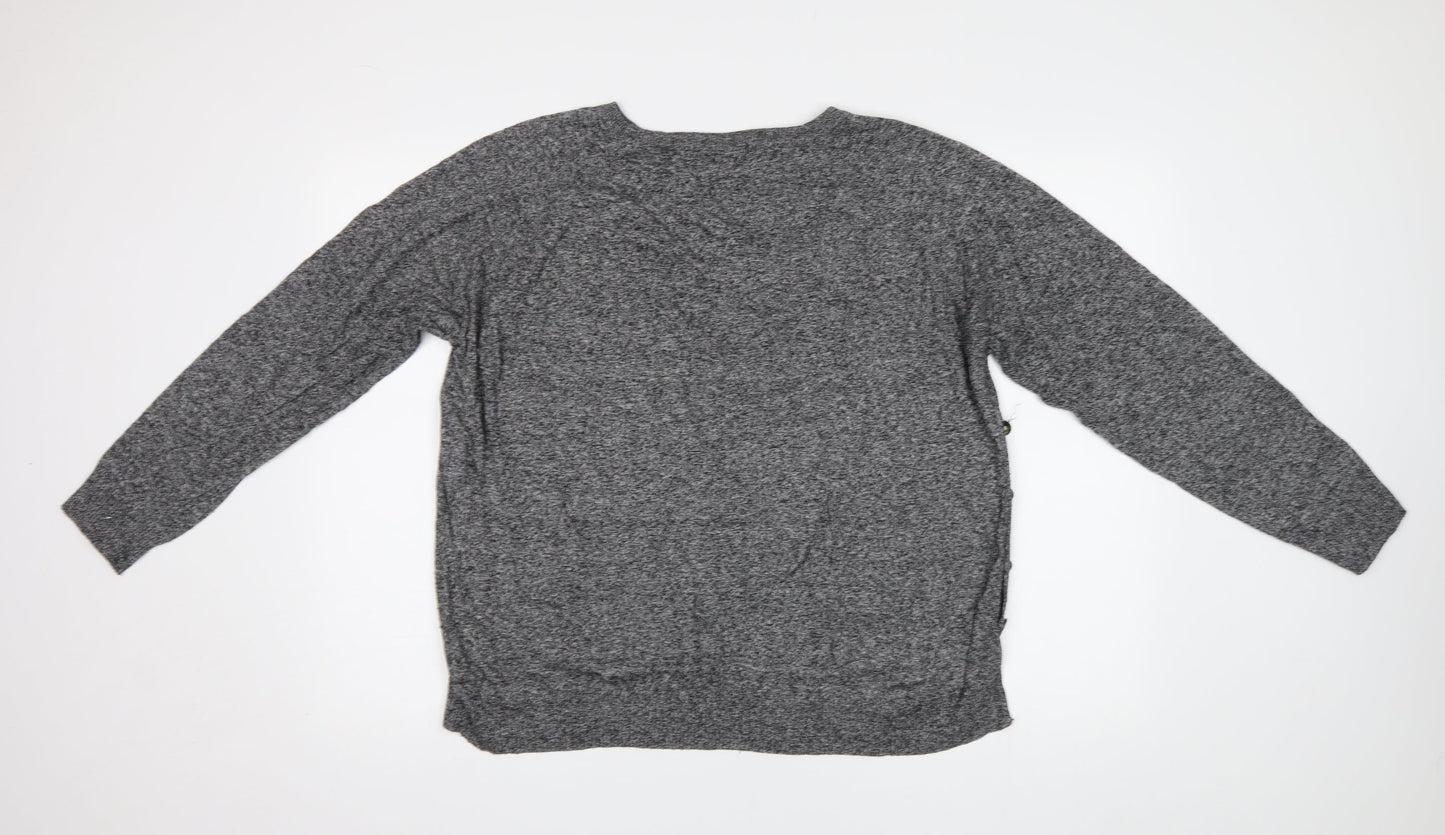 Womens UK Size XL M&S Grey Pullover Jumper