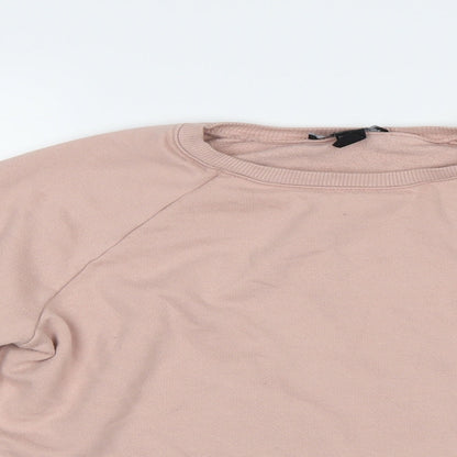 New Look Womens Pink   Pullover Sweatshirt Size 14  - Love