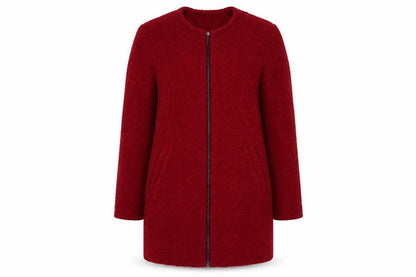 Womens UK Size 12 Primark Red Overcoat