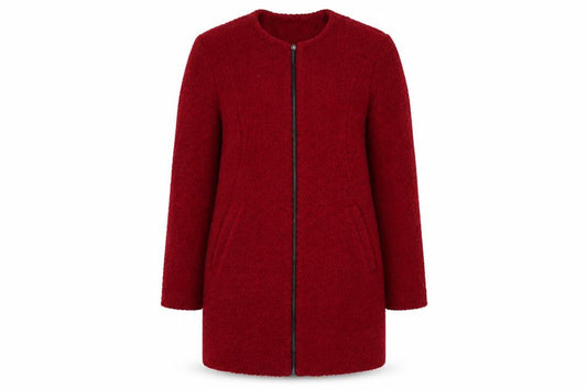 Womens UK Size 12 Primark Red Overcoat