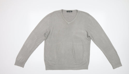 M&S Mens Grey   Pullover Jumper Size L
