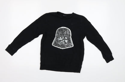 NEXT Girls Black   Pullover Sweatshirt Size 9 Years  - Star Wars
