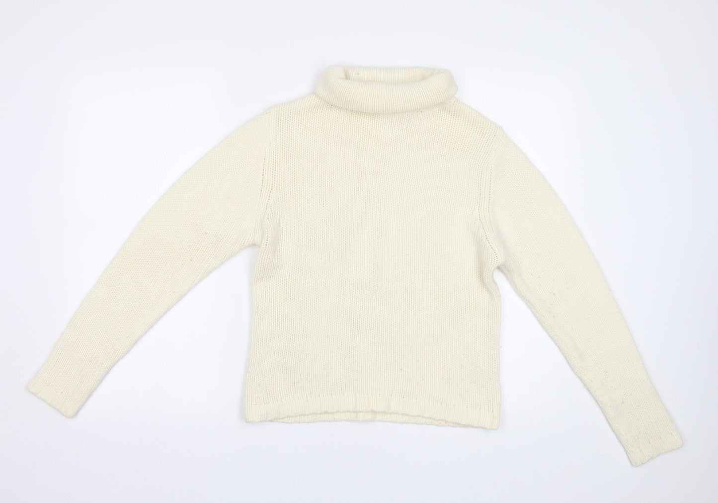 Womens UK Size L Liquid Ivory Pullover Jumper
