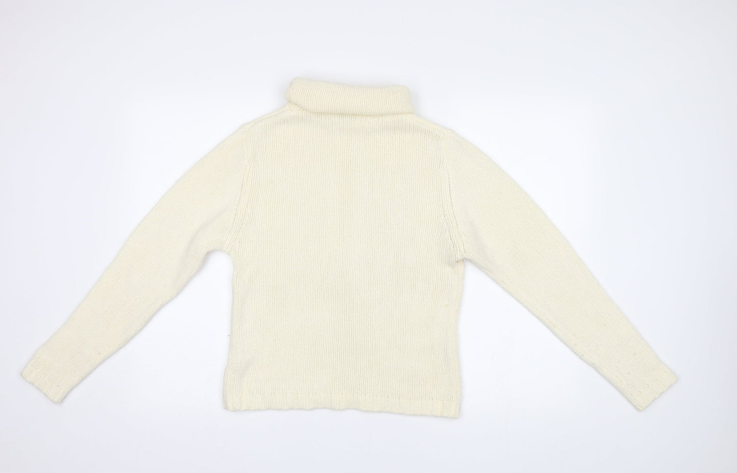 Womens UK Size L Liquid Ivory Pullover Jumper