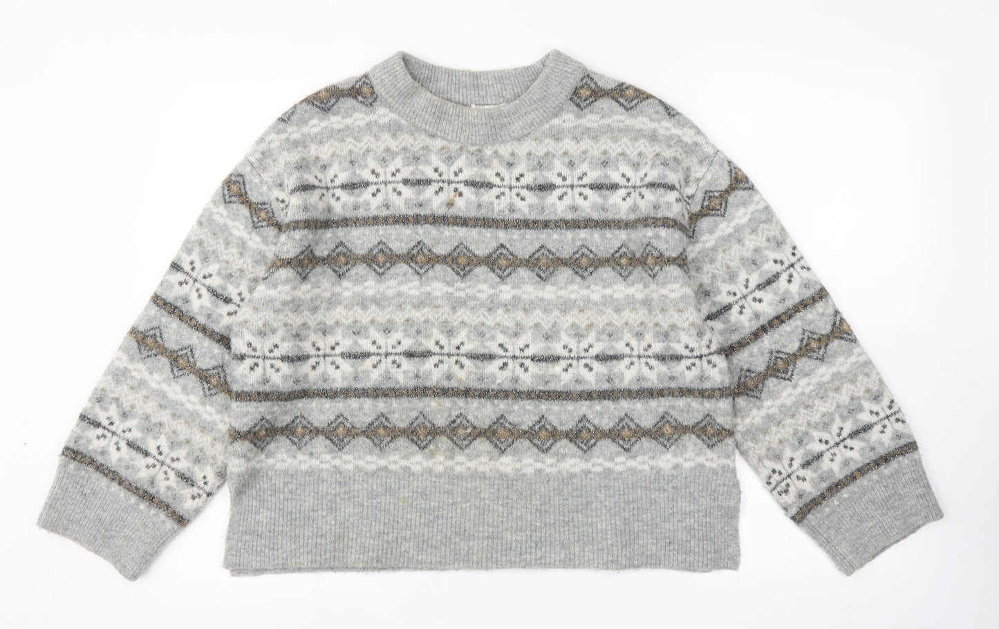Womens UK Size M H&M Multicoloured Pullover Jumper