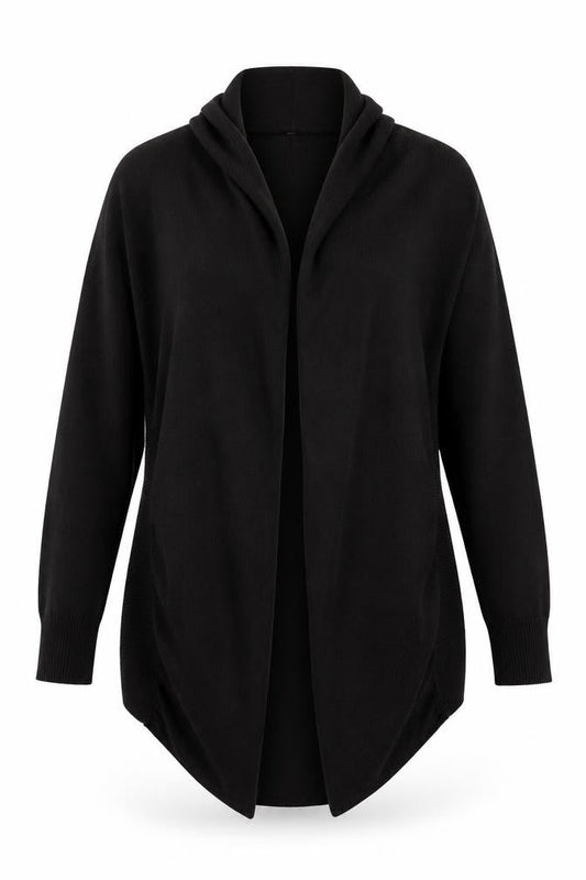 Womens UK Size M B&W Black Cardigan Jumper