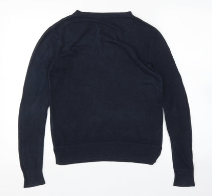 Womens UK Size 8 M&S Blue Pullover Jumper